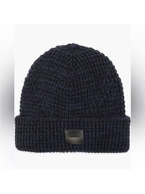 AllSaints Angled Stitch Marled Beanie